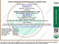 2024 USDA Certificado orgánico